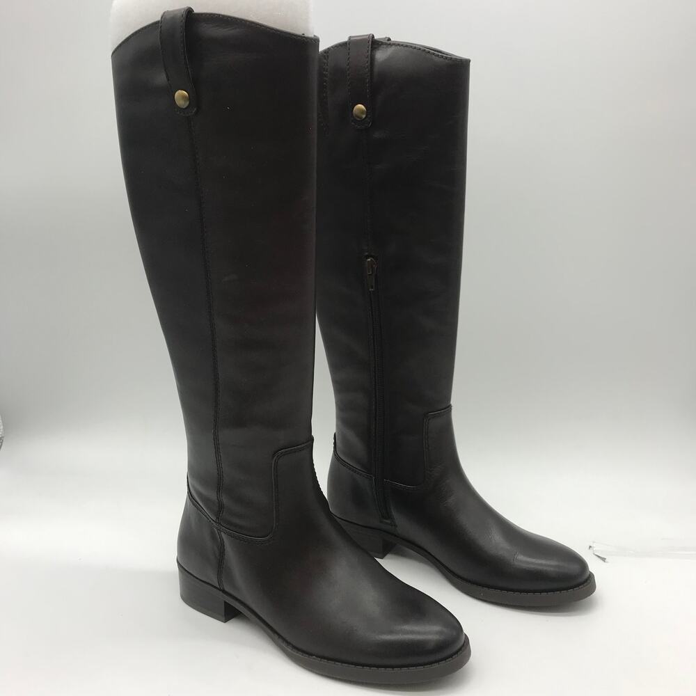 Inc International Concepts Womens Fawne Boots Brown Leather Knee High Zip 6.5 M - Picture 4 of 8